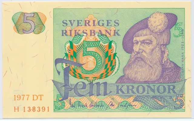 Sweden 5 Kronor 1977, P.51d_UNC