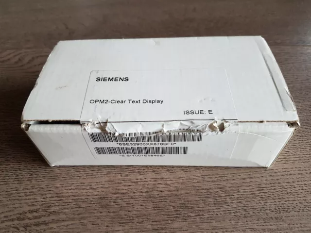 Siemens OPM2-Clear T ext Display / 6SE3 290 0XX87 8BF0 / 6SE32900XX878BF0