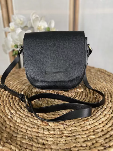 Whistles Black fantastic Leather Cross Body Bag