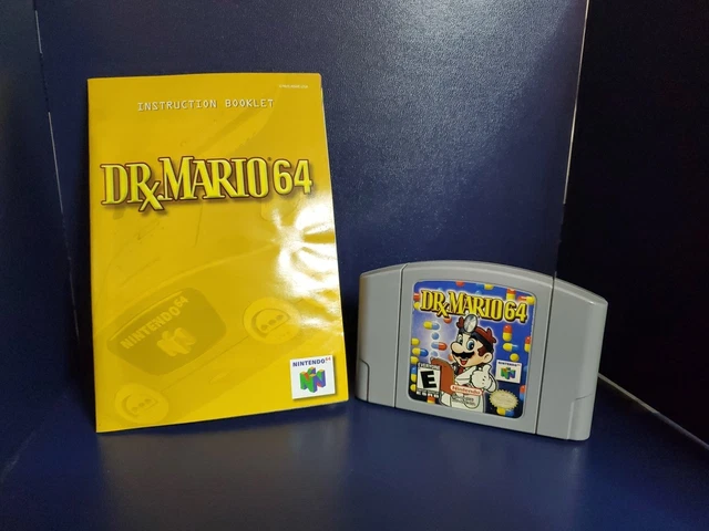 Nintendo 64 Dr Mario Para Jugar Manual De La Caja Original De