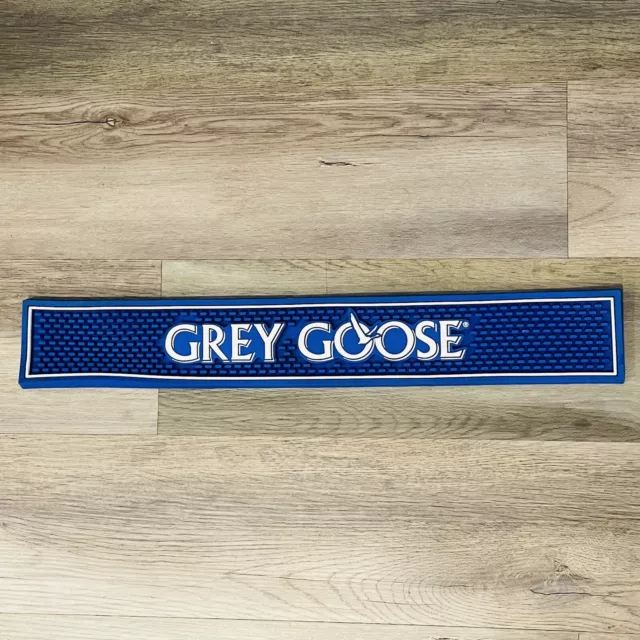 Grey Goose Rubber Bar Mat 23.75" x 3.5" Blue