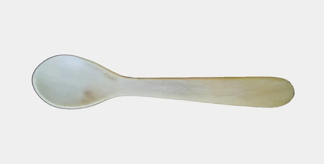 3 uralte "Original-Meßlöffel für  Apotheke/Drogerie" aus Plexiglas u. Horn? 3