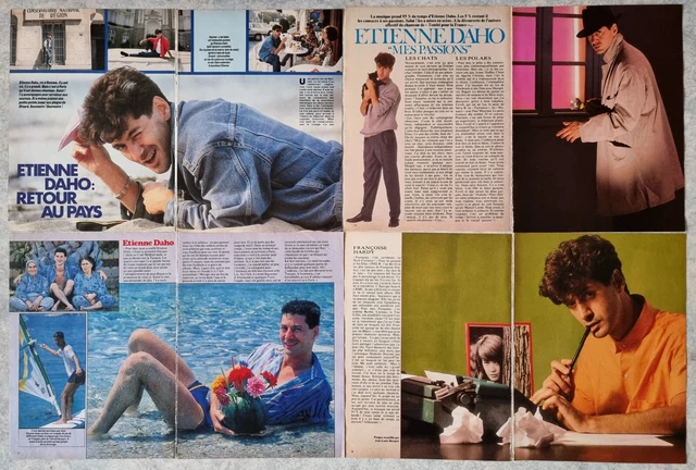 ETIENNE DAHO lot de presse clippings collection magazines PACK 1