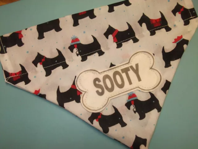 Collier Scotty Dog Bandana Personnalisé Joli Cadeau 2