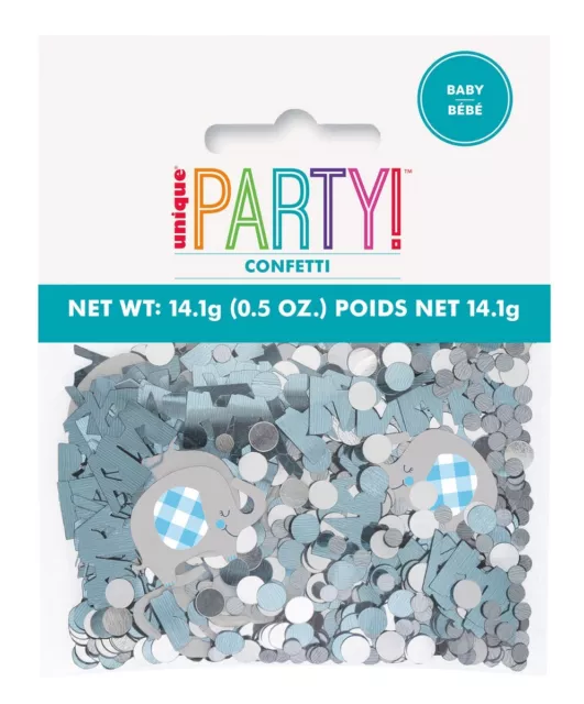 Baby Boy Blue Baby Shower Foil Paper Table Scatters Confetti Party Decoration