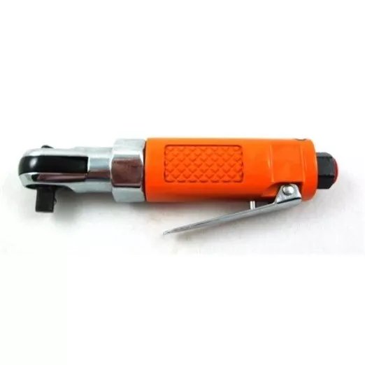 Toolzone 1/4" Drive Short Stubby Air Ratchet Wrench with Male Connector