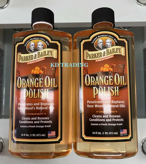 (2PACK) PARKER & BAILEY ORANGE OIL POLISH Furnitures Woods CONDITIONER