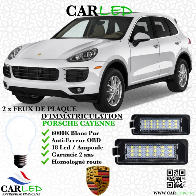2X FEUX PLAQUE d'immatriculation LED PORSCHE CAYENNE EUR 17,99