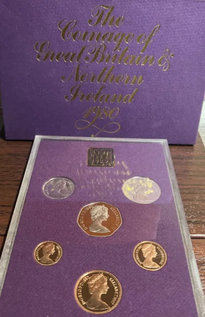 1980 Great Britain / Northern Ireland Uk Proof Set (6) - British Decimal Coins