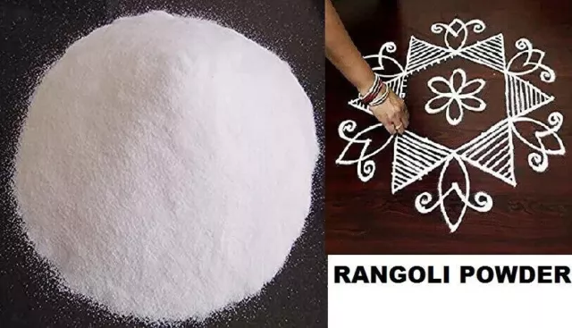 Rangoli White Colour Powder for pongal, navarathri, Diwali Decorations 500gm