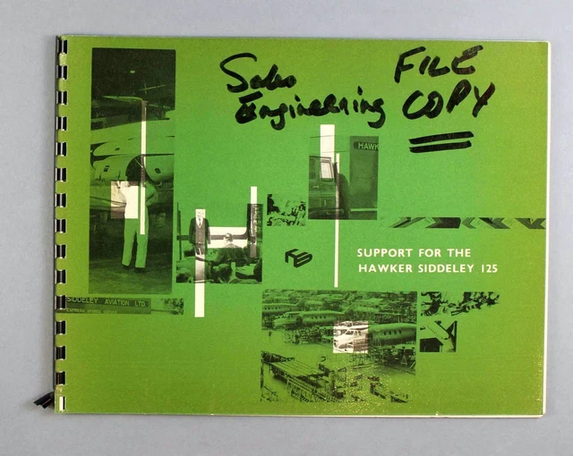 Hawker Siddeley Hs125 Support Manufacturers Sales Brochure Private Jet