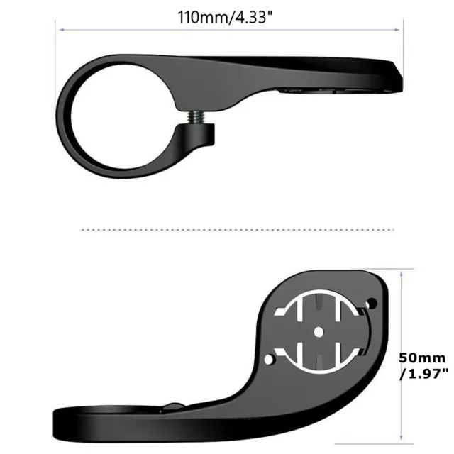 Bike Black Out-front Mount Holder Edge fit for Garmin 200 500 510 800 810 1000