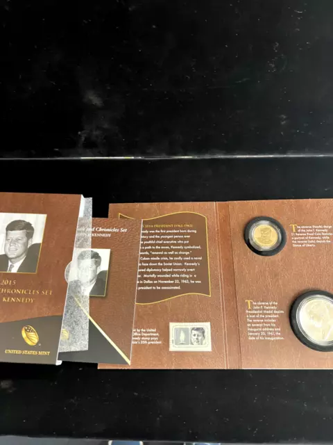 2015 John F Kennedy (JFK) Coin and Chronicles Set | OGP/COA
