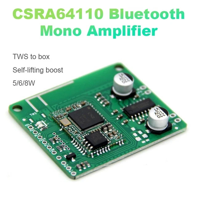CSRA64110 Scheda madre mono Bluetooth funzione TWS con self-boost 5W6W T2S7