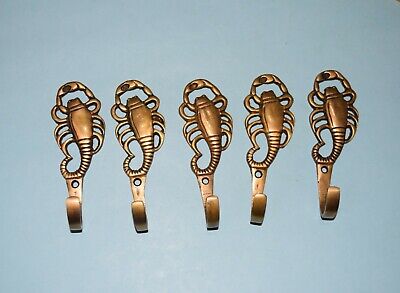 Brass Scorpion Wall Hook Set of 05 Pieces 4.5'' Inches Insect Shape Hanger EK793 2