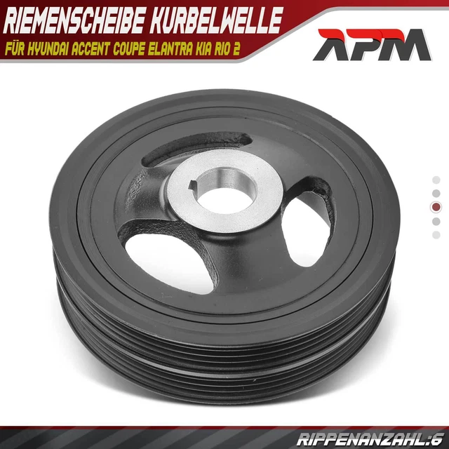 Poulie de Vilebrequin pour Hyundai Accent Coupé Elantra Getz Matrice Kia Rio 2