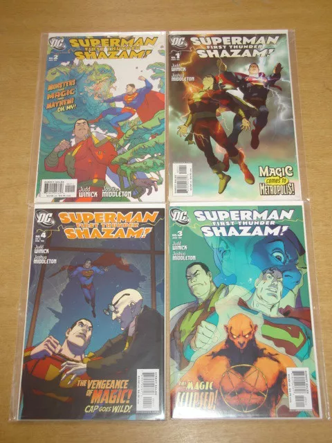 Superman First Thunder Shazam #1-4 Dc Comics 2005 Set (4)