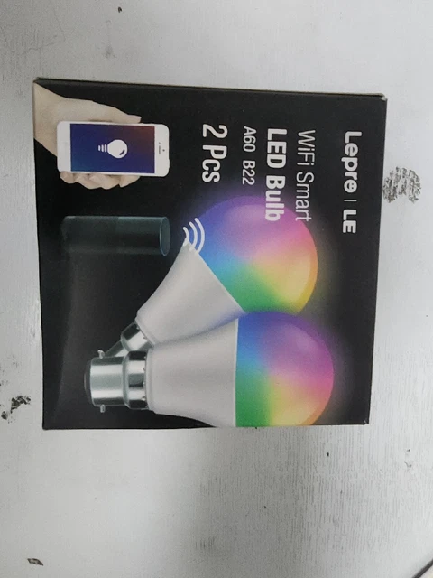 LE Smart Glühbirne Bajonett, B22 Alexa Glühbirnen, farbwechselnd Smart 9w/2er-Pack