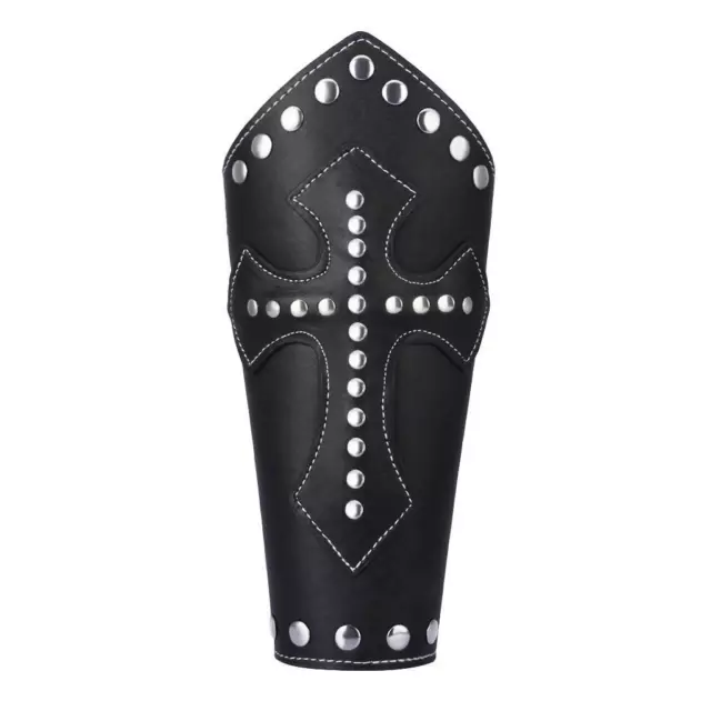 Medieval Rivets Bracers Gauntlet Wristband Wide Arm