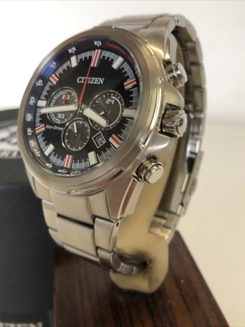 CITIZEN ECO DRIVE CALIBRE B620 Gents Chronograph Watch With Box Spare Links 110.00 PicClick UK