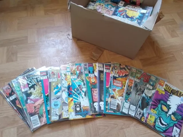 Lot 10 BD Comics Marvel Et DC Vintage  Et Image Comics Au Hasard