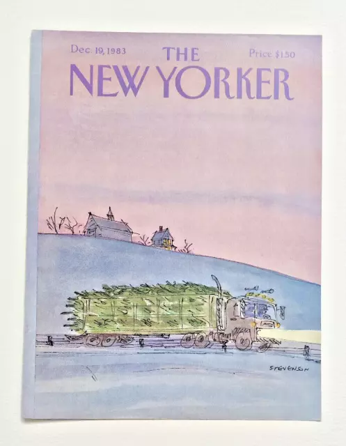 New Yorker Magazine Cover: Christmas Trees, 19th December 1983 (Stevenson)