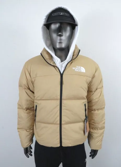 Mens The North Face RMST REMASTERED Nuptse 700-Down Insulated Jacket Khaki Stone