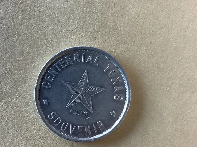 1936 Texas Centennial Aluminum Medal 38.mm. R-6