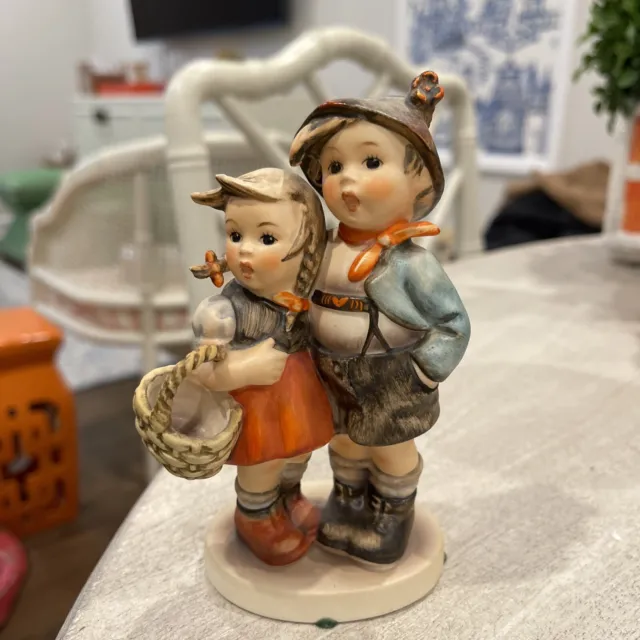 Hummel Goebel Germany surprise boy and girl figurine mint condition no box