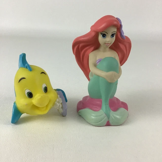 DISNEY PRINCESS THE Little Mermaid ARIEL & FLOUNDER Squirter Toy Bath Time Fun EUR 13,11 ...
