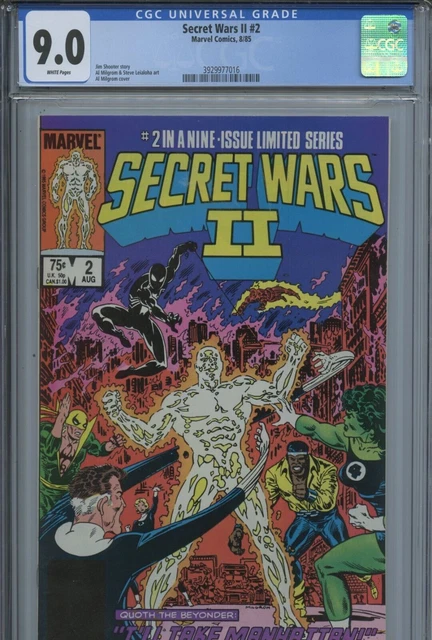 1985 Marvel Super Heroes Secret Wars Ii #2 Cgc 9.0 Vfnm Wp 1St Beyonder Key Rare