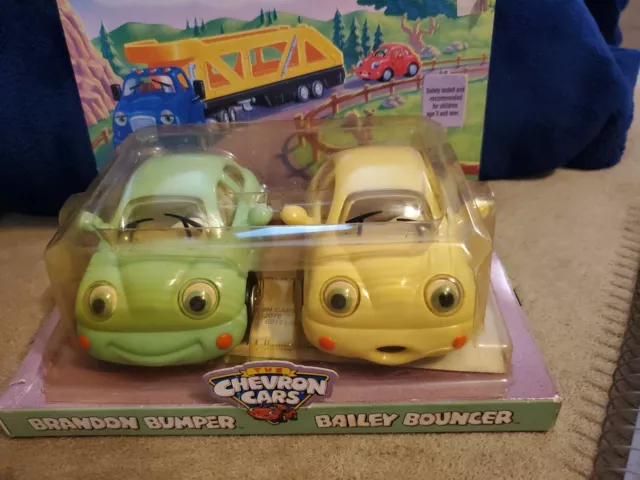 Vintage Brandon Bumper & Bailey Bouncer Chevron Cars (set of 2