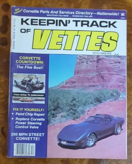 Keepin' Track Of Vettes Magazine  Back Issue Lot Of 2 1985 Corvettes 2