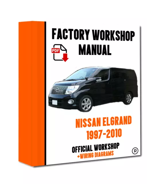 OFFICIAL WORKSHOP Manual Service Repair guide FOR Nissan Elgrand 1997-2010