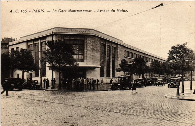 CPA PARIS 14e gare montparnasse Avenue du Maine (1247814)