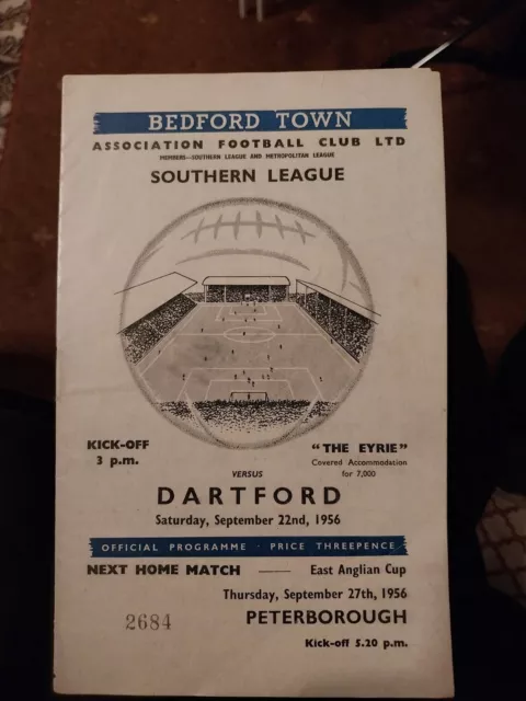 BEDFORD TOWN v DARTFORD 1956/7