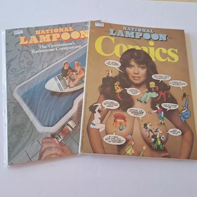 National Lampoon - Comics Issue & The Gentlemen's Bathroom Companion Lot of 2