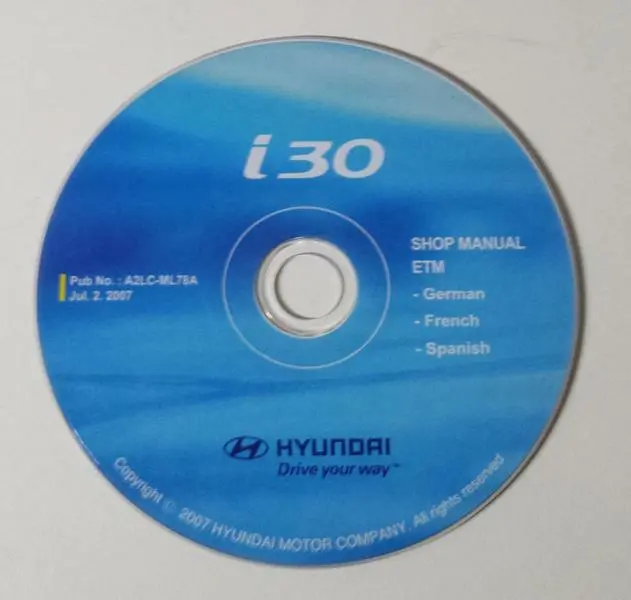 Werkstatthandbuch / Reparaturanleitung Hyundai i30 (FD) CD Deutsch