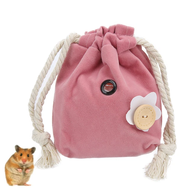 Bolsa de transporte de franela suave portátil para hámster deslizamiento de azúcar GF0
