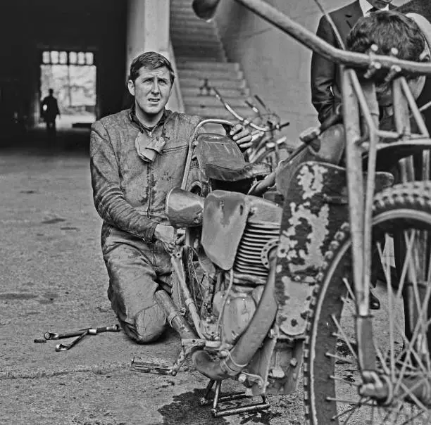 New Zealand speedway rider Barry Briggs UK 1965 OLD PHOTO