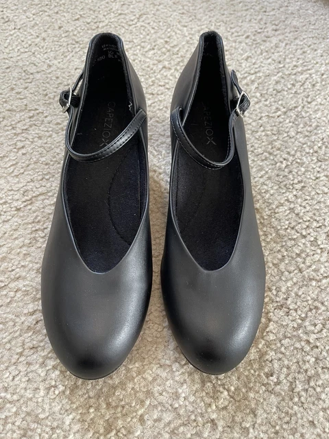 Capezio 550 Black Jr. Footlight Character Dance Shoe 10 M Perfect Condition