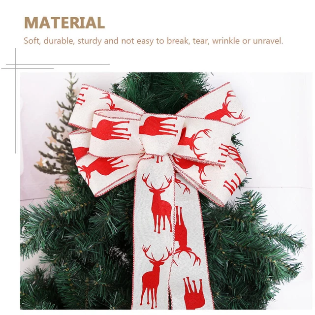 2 rollen von Weihnachten Geschenk Bänder Weihnachten Verpackung Band 7