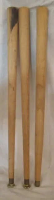 Restaurant Equipment Supplies 3 WOODEN TABLE LEGS 27.25" long