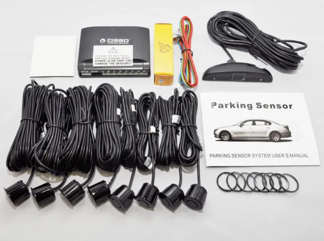 Cisbo Parking Reversing Front And Rear  8 Sensors Buzzer Led Display System