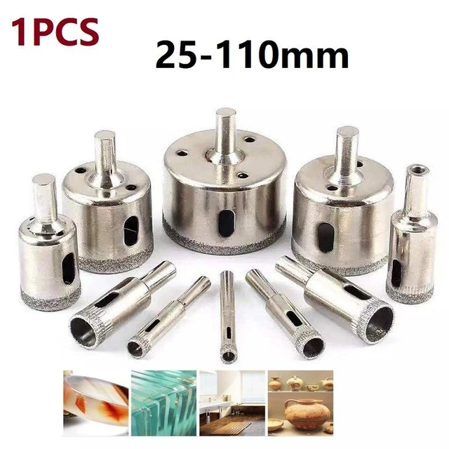 25-110mm DIAMOND HOLESAW SET HOLE SAW DRILL BIT CUTTER TILE GLASS MARBLE CERAMIC