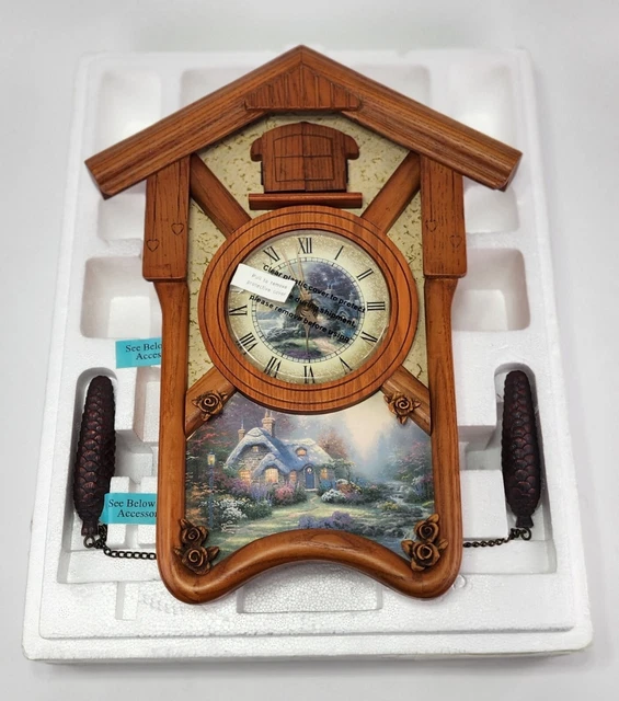 THOMAS KINKADE'S TIMELESS Memories Cuckoo Clock Limited Edition No