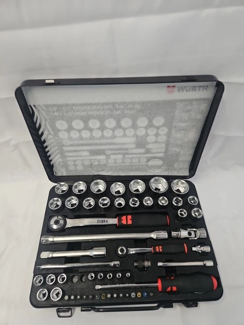 15-tlg. Steckschlüssel-Set 1/2 Zoll Antrieb – Metrisch Tief, 10–24 Mm, Mit Aufbewahrungskoffer