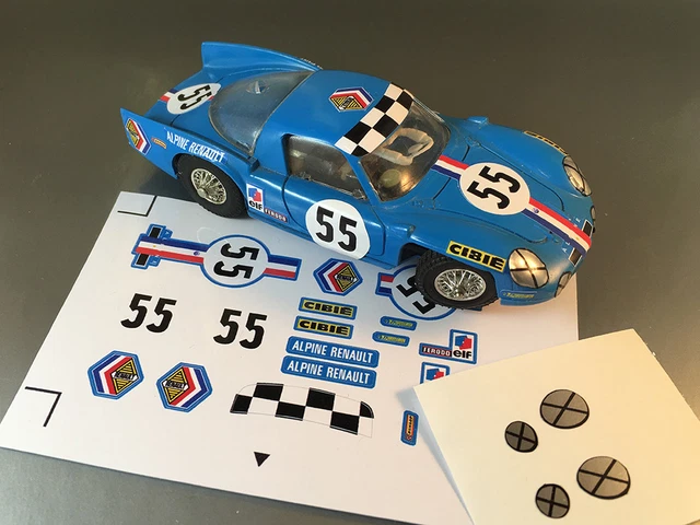 LOT JOUEF 2 RENAULT 5 R5 ALPINE pour CIRCUIT ÉLECTRIQUE ROUTIER Slot