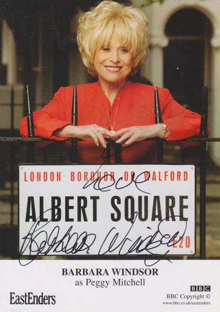 Barbara Windsor Signed Eastenders Cast Card