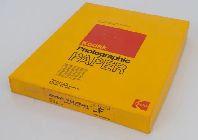 Papel fotográfico vintage Kodak polifibra F 8 x 10" 100 hojas caja sellada